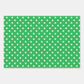 Green Polka Dot Geschenkpapier Set (Vorderseite 3)