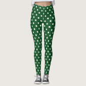 Green Polka Dot Leggings (Vorderseite)