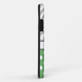Green Polka Dot Light Zebra Print iPhone 5 Fall Case-Mate iPhone Hülle (Hinten/Rechts)