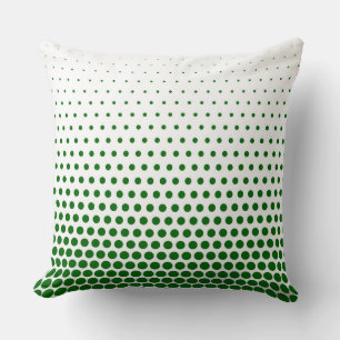 Green Polka Dot Modern White Kissen