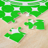 Green Polka Dot Monogram Puzzle (Seite)