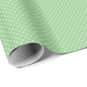Green Polka Dot Muster Geschenkpapier