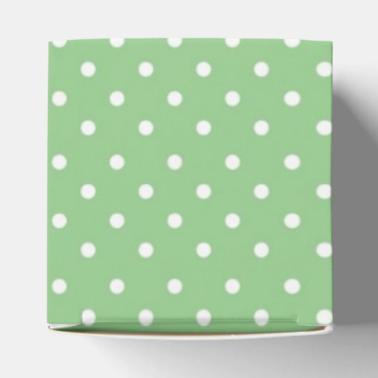 Green Polka Dot Muster Geschenkschachtel (Oben)