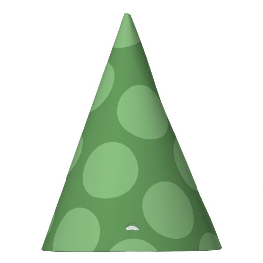 Green Polka Dot Muster Partyhütchen (Rechts)