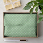 Green Polka Dot Muster Seidenpapier (Geschenk)