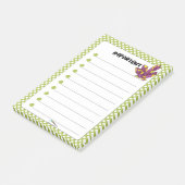 Green Polka Dot Red Diamond WICHTIG Post-it Klebezettel (angewinkelt)