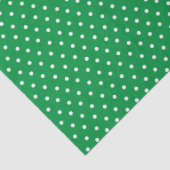 Green Polka Dot Seidenpapier (Detail)
