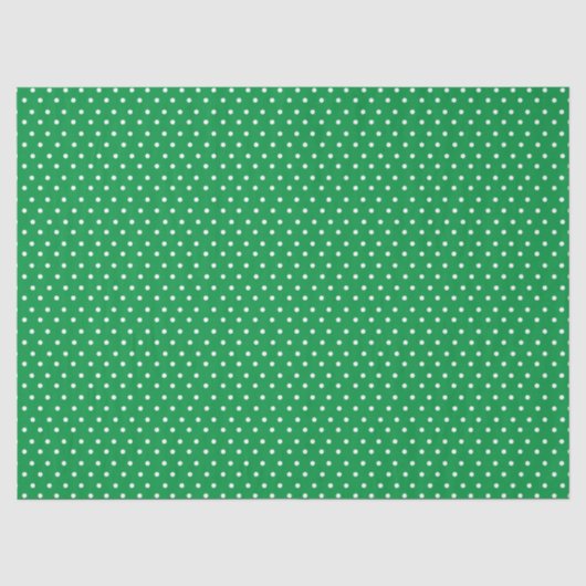 Green Polka Dot Seidenpapier (Vorderseite)