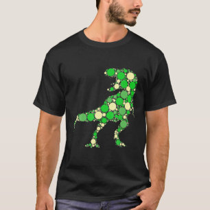 Green Polka Dot T Rex Dinosaur International Dot D T-Shirt