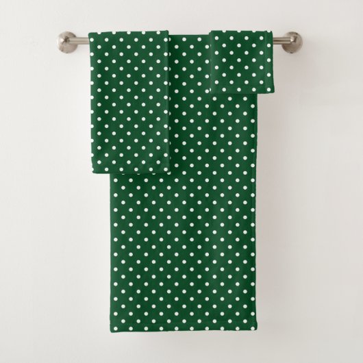 Green Polka Dots Badetuch Set (Insitu)