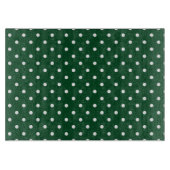 Green Polka Dots Cutting Board Schneidebrett (Vorderseite)