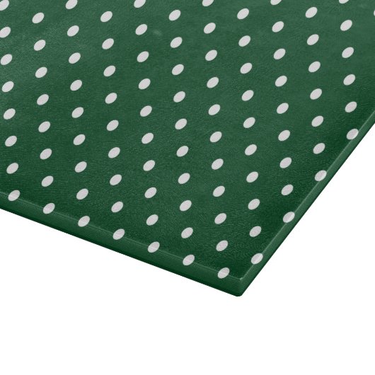Green Polka Dots Cutting Board Schneidebrett (Ecke)