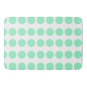 Green Polka Dots Design Badematte (Vorderseite)
