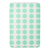Green Polka Dots Design Badematte (Vorderseite Vertikal)
