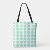 Green Polka Dots Design Tasche (Rückseite)
