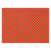 Green Polka Dots Design Tischdecke (Vorderseite (Horizontal))