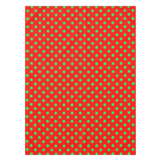 Green Polka Dots Design Tischdecke (Vorderseite)