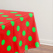 Green Polka Dots Design Tischdecke (Beispiel)