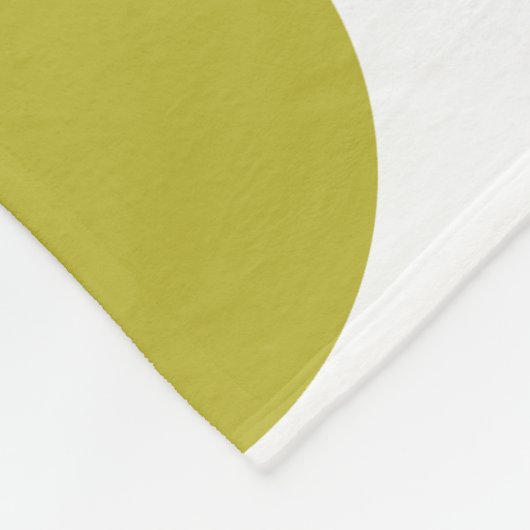 Green Polka Dots Fleecedecke (Ecke)