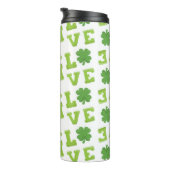 GREEN POLKA DOTS LIEBE IRISH KLEEBLATTS THERMOSBECHER (Nach rechts gedreht)