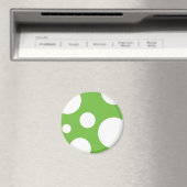 Green Polka Dots Magnet (In Situ (Geschirrspüler))
