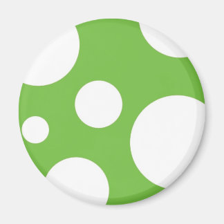 Green Polka Dots Magnet
