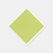 Green Polka Dots Muster Serviette (Ecke)