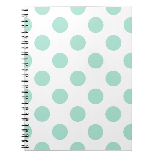 Green Polka Dots Mustermuster Mustermuster Illustr Notizblock (Vorderseite)