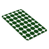Green Polka Dots on White Magnet (Rechte Seite)