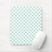 Green Polka Dots Pattern Dot Pattern Illustrator T Mousepad (Mit Mouse)