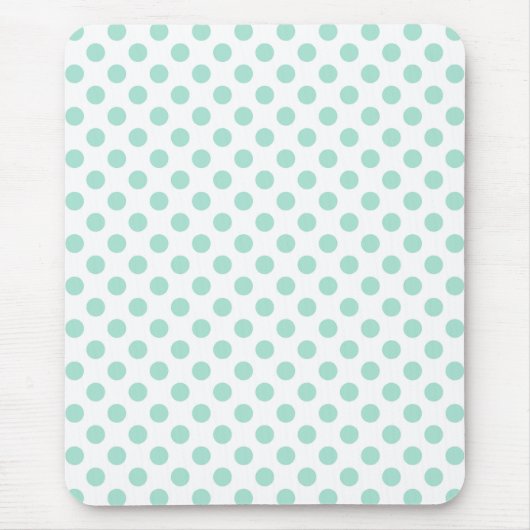 Green Polka Dots Pattern Dot Pattern Illustrator T Mousepad (Vorne)