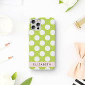 Green Polka Dots, Polka Dot Pattern, Ihr Name Case-Mate iPhone Hülle