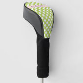 Green Polka Dots, Polka Dot Pattern, Ihr Name Golf Headcover (angewinkelt)