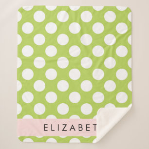 Green Polka Dots, Polka Dot Pattern, Ihr Name Sherpadecke