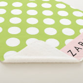 Green Polka Dots, Polka Dot Pattern, Ihr Name Sherpadecke (3/4)