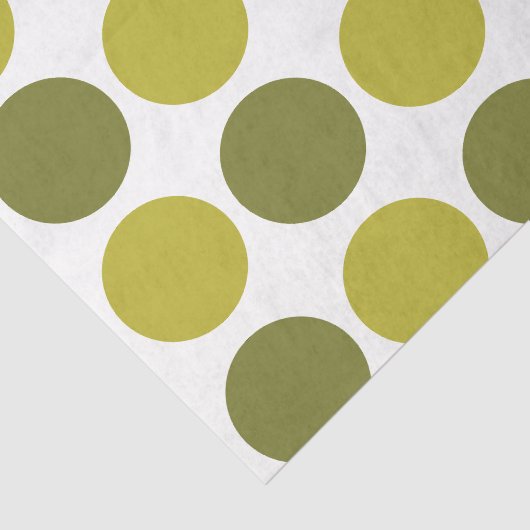Green Polka Dots Seidenpapier (Ausschnitt)