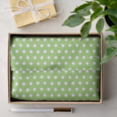 Green Polka Dots Seidenpapier (Geschenk)