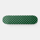 Green Polka Dots Skateboard Deck (Horizontal)