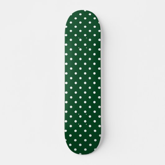 Green Polka Dots Skateboard Deck (Vorne)