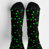 Green Polka Dots Socken (Oben)