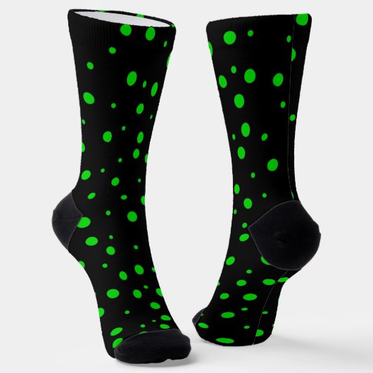 Green Polka Dots Socken (Gewinkelt)
