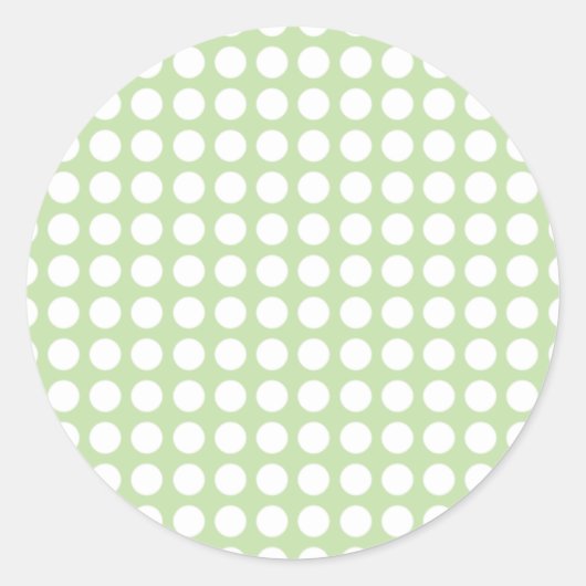 Green Polka Dots Sticker (Vorderseite)