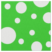 Green Polka Dots Stoff (Nahaufnahme)