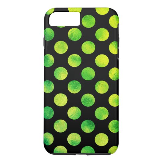 Green Polka Dots verblasst Case-Mate iPhone Hülle (Rückseite)