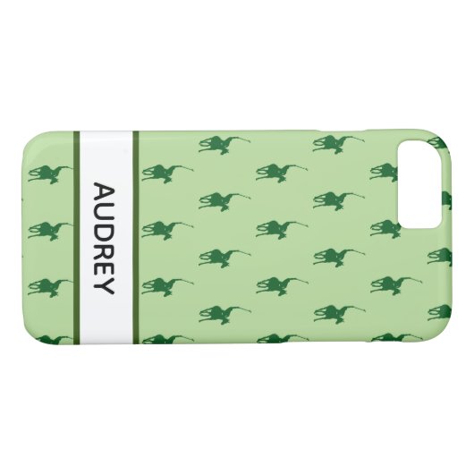 Green Polo Player Case-Mate iPhone Hülle (Rückseite (Horizontal))