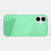 Green Polygon Geometric iPhone 16 Hülle (Rückseite (Horizontal))