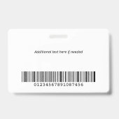 Green Polygons Logo und Foto Mitarbeiter-ID Ausweis (Rückseite)