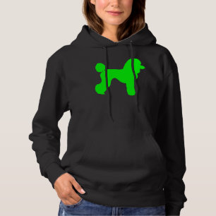 Green Poodle-Silhouette Hoodie