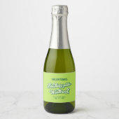 Green Pool Party Bachelorette Champagne Label Schaumweinetikett (Vorderseite)