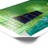 Green Pool Pixel Art Pricing Fotodruck (Ecke)